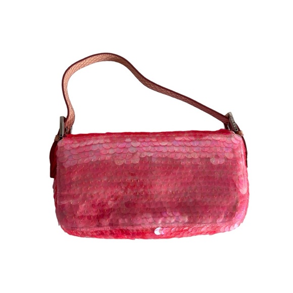Iconic Fendi pink sequin baguette - Picture 2 of 7